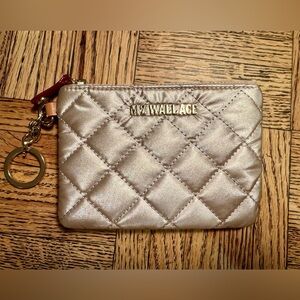 MZ Wallace Pale Rose Gold Flat Key Pouch NWOT